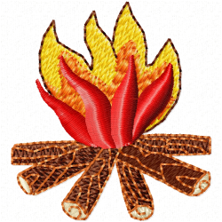 Camping Embroidery Design 2